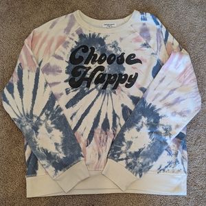 Grayson Threads pink/blue tie dye sweatshirt in a juniors size medium.